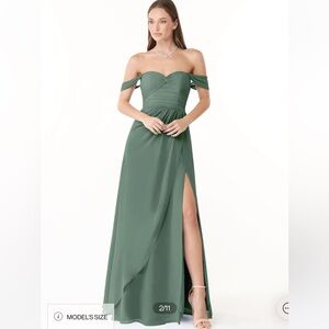 Azazie Eucalyptus Bridesmaids dress